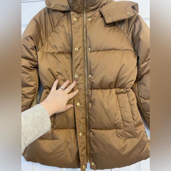 Abercrombie Long  Hooded Puffer Jacket Size S - Long - Ultra Collection - Picture 3 of 11